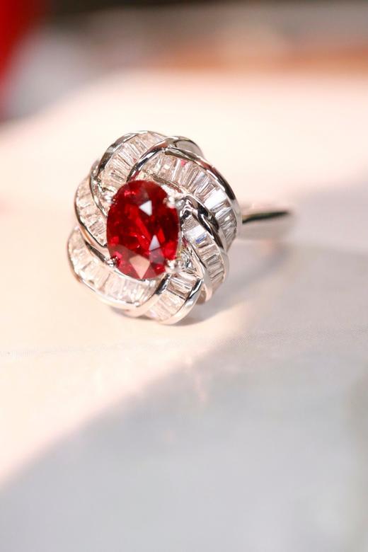 1.15ct刻面红宝石戒指 商品图3