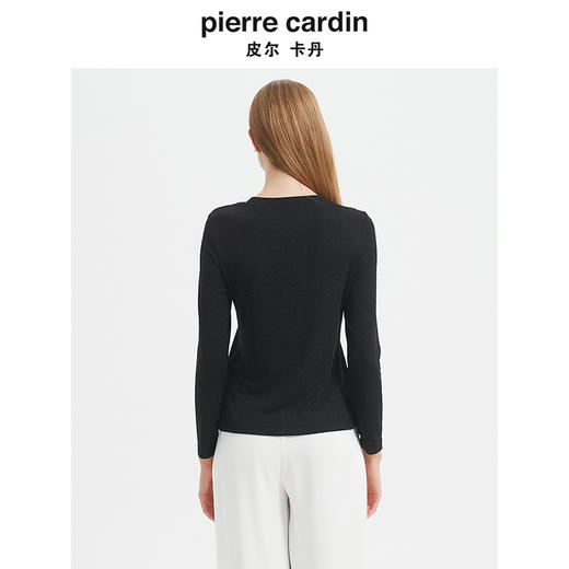 皮尔卡丹女装针织衫 经典修身时尚百搭针织打底衫C44KP84B0
 商品图2