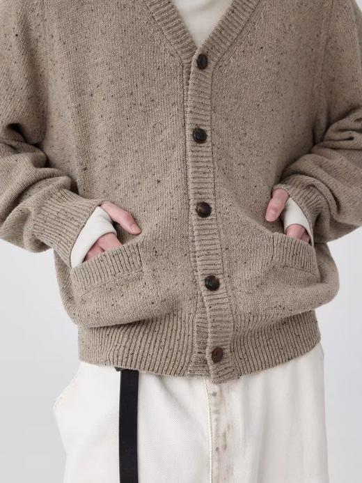 Simple Project/M24129/彩点杂花羊毛混纺开衫 商品图2
