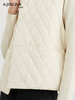 【御寒“小暖包”】阿菁娜无袖背心菱形格夹棉马甲F29D203009 商品缩略图4
