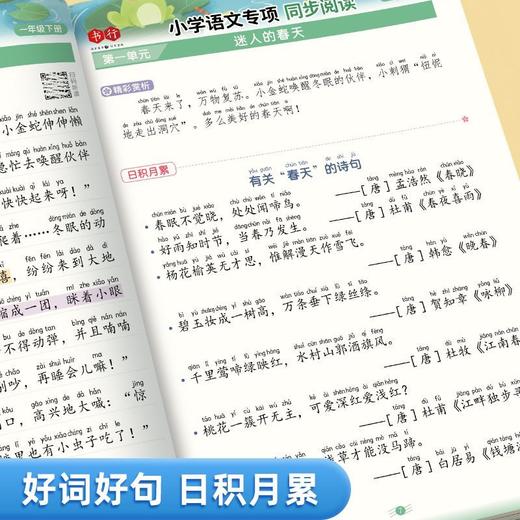 2025年新版同步阅读练字帖人教版一二三年级小学生语文同步字帖数学计算四五六年级专项同步练字训练阅读理解素材积累提升写作技巧 商品图6
