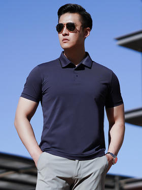 龙牙暗之沧浪MERYL凉感抗UV短袖POLO