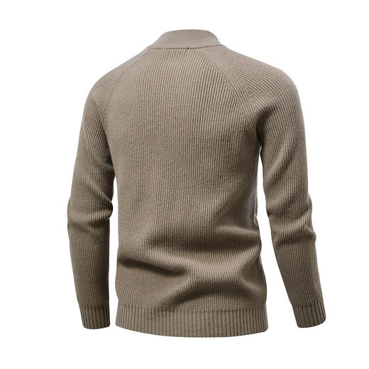 【马鞍肩】罗蒙羊毛衫男100羊毛外套男秋冬加厚保暖男士羊毛衫 商品图4