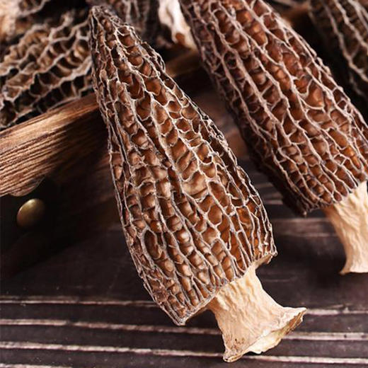 云南高原干货羊肚菌   个头大  菌帽黑   自然晾晒  人工精选  煲汤汤色纯正  菌味鲜美 老少皆宜 商品图3