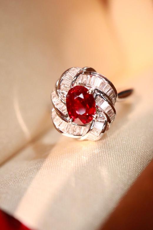 1.15ct刻面红宝石戒指 商品图1