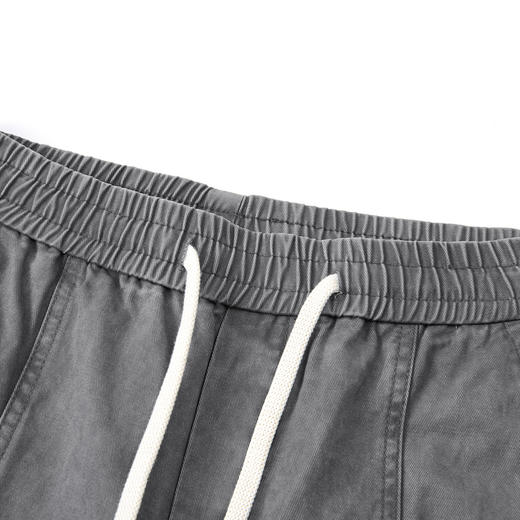 【100棉】罗蒙水洗棉拼接裤子男束脚运动休闲裤长裤工装裤男 商品图5