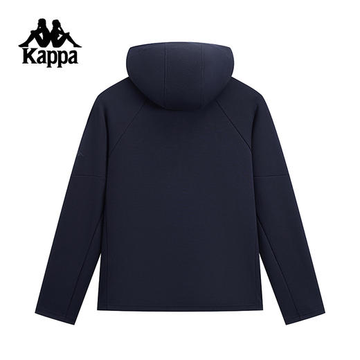 Kappa卡帕背靠背针织开身帽衫男款复古运动开衫卫衣休闲外套上衣K0F12MK40 商品图1