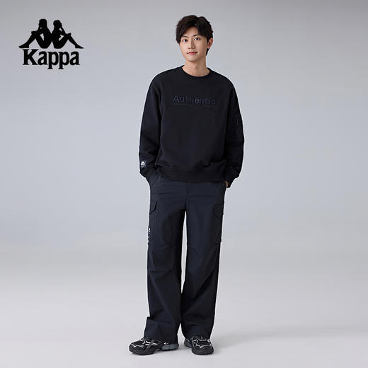 Kappa卡帕背靠背运动卫衣男新款圆领休闲针织套头衫纯棉长袖上衣K0F12WT71 商品图4