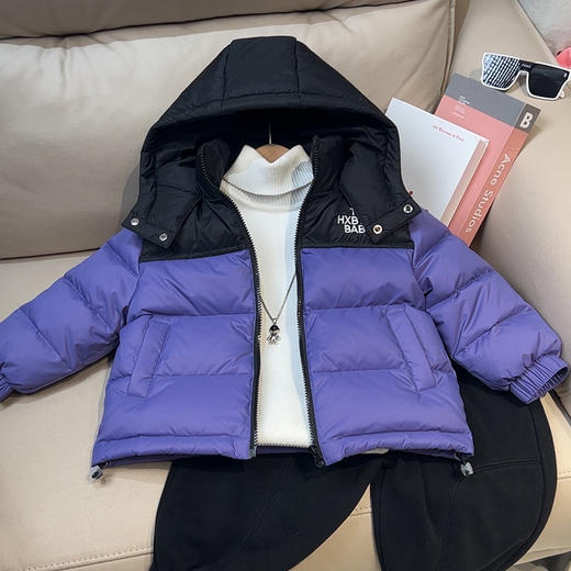 童装新款儿童羽绒棉服中大童加厚连帽男女宝宝防寒服💕 商品图0