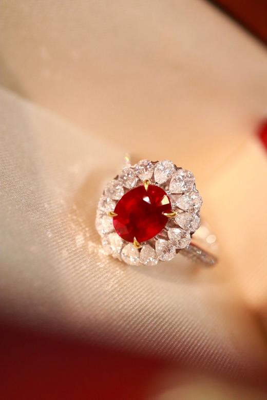 2.04ct刻面红宝石戒指吊坠 商品图1