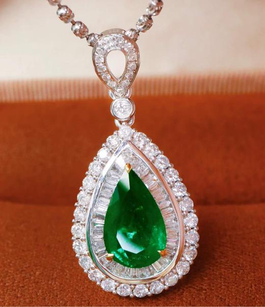 1.58ct刻面祖母绿吊坠 商品图2