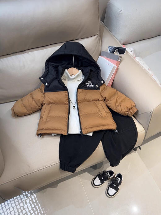 童装新款儿童羽绒棉服中大童加厚连帽男女宝宝防寒服💕 商品图3