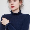 雀说高领大码内搭修身木耳边长袖打底衫套头针织衫AL2135 商品缩略图2