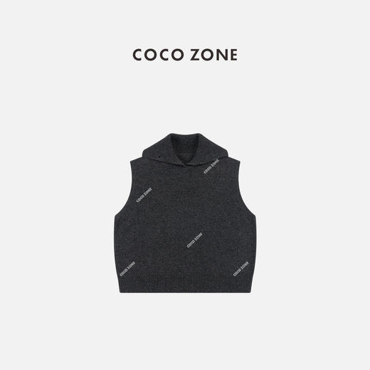 COCO ZONE 设计感外搭显瘦针织衫别致纯色上衣CC1C2312 商品图0