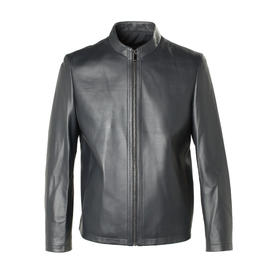 Marco Azzali 拉链款立领皮衣 LJ59226B1