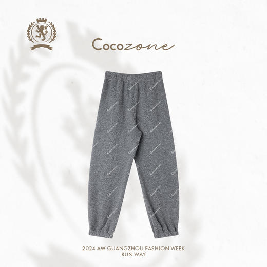 COCO ZONE 秋冬松紧腰保暖束脚裤时尚简约休闲裤CC2C2281 商品图1