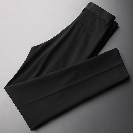 丁摩 秋冬保暖毛呢西裤男轻商务修身休闲长裤磨毛加厚直筒小脚男裤4ZF-A102 商品图7