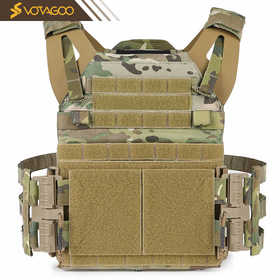 【防泼抗撕 快拆轻量】户外CS轻型战术背心（CP/黑/棕）ds