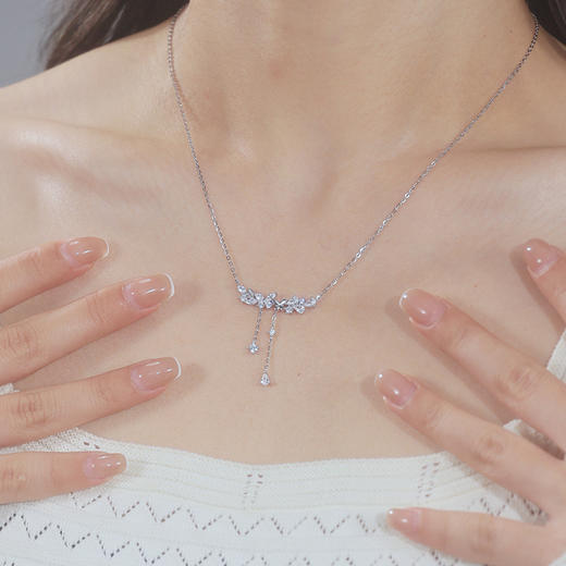 卡蒂罗/KADER 捕梦蝴蝶项链 接住招财的蝴蝶玄学！星光蝴蝶闪闪蝶舞轻奢小众流苏拼接链 甜美可爱 925银 商品图6