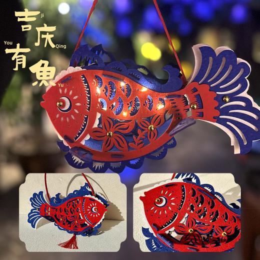 阿波罗兔新年艺术春节灯笼四角六角宫灯传统花灯幼儿diy手工元宵 商品图3