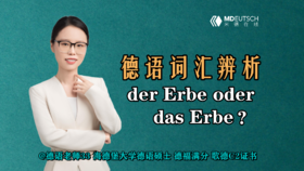 【德语词汇辨析】der Erbe oder das Erbe？