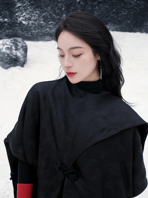 盛唐牡丹| 梅兰竹菊香云纱夹棉外套 商品图3