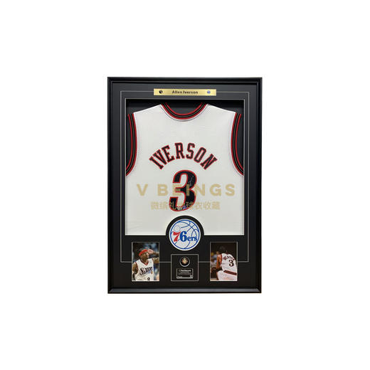 收藏系列 艾弗森 76人队 白色球迷版 亲笔签名球衣 商品图0