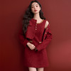 西遇红色小香风外套套装女早春新款新年穿搭背心裙两件套V0150063/V0150064 商品缩略图3