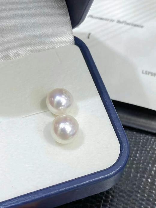 8mm-9mm akoya耳钉 商品图0