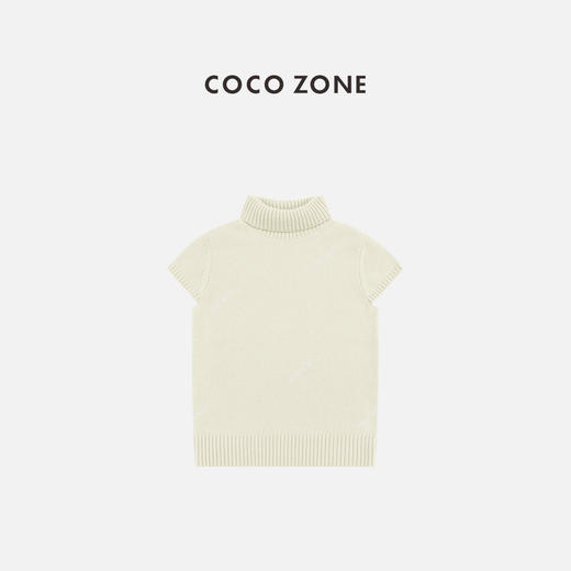 COCO ZONE 100绵羊毛叠穿慵懒风百搭针织背心CC1D2505 商品图0