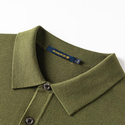 【可机洗100精纺羊毛】罗蒙加厚保暖羊毛衫半高领毛衣男羊毛衫 商品图8