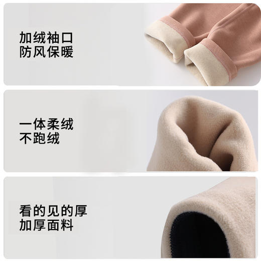 【大牌高品质】7A抗菌半高领羊绒蚕丝保暖内衣 男女加绒加厚冬季发热情侣保暖套装 商品图2