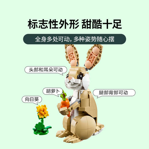 乐高 LEGO可爱的兔子LEGC31162 商品图5