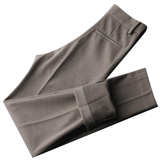 丁摩 秋冬保暖毛呢西裤男轻商务修身休闲长裤磨毛加厚直筒小脚男裤4ZF-A102 商品图4