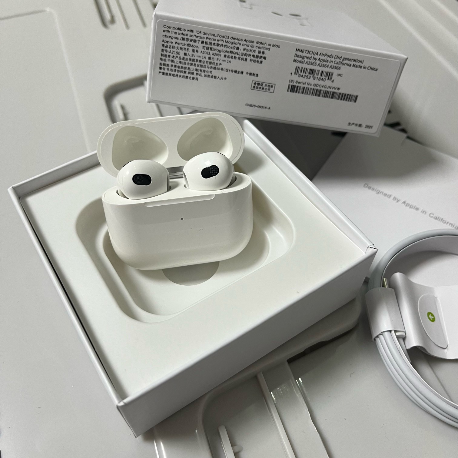 苹果新款 airpods3 [新三代]无线蓝牙耳机 官网版本安卓可用
