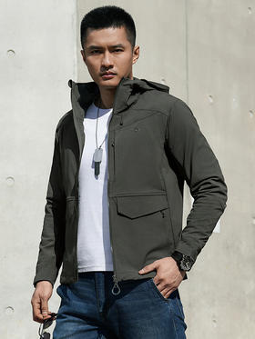 龙牙隐之潜狼工装连帽夹克