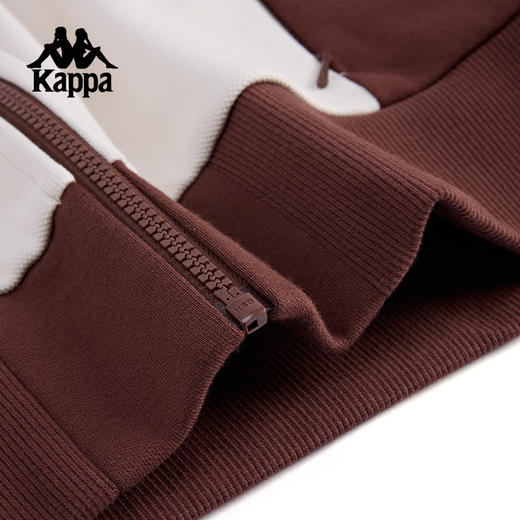 Kappa卡帕背靠背女款针织运动外套复古休闲开衫夹克撞色立领上衣K0F22WK02 商品图4