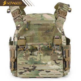 【可调节腰围 户外CS战术】战术背心（黑/CP/棕/绿）ds