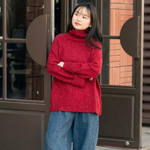Colnstela雪花金豆羊毛衫|美丽诺羊毛软糯舒适，新年红显白又暖 商品图4