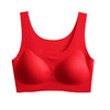 雀说红色内衣女小胸聚拢本命年胸罩无钢圈文胸内裤套装AL015 商品缩略图5