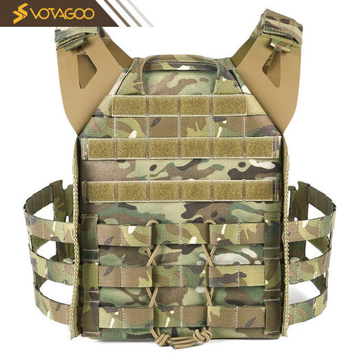 【防泼抗撕 快拆轻量】户外CS轻型战术背心（CP/黑/棕）ds 商品图1