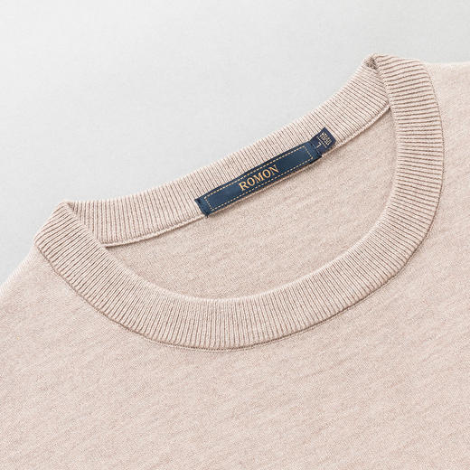 【含桑蚕丝绵羊毛】罗蒙经典常青款针织衫毛衣秋冬打底衫男毛衣男 商品图6