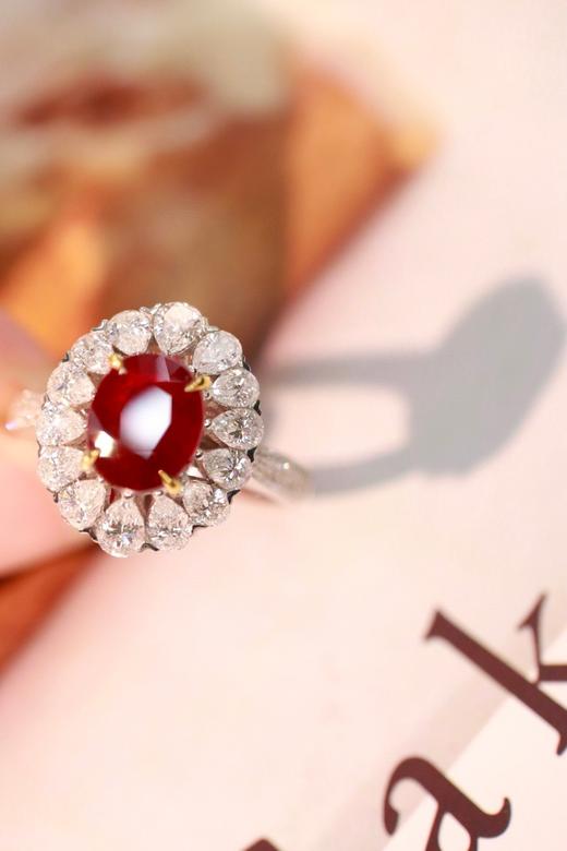 2.04ct刻面红宝石戒指吊坠 商品图2