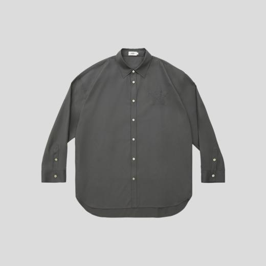 GOODBAI 916 logo贴布绣翻领oversize衬衫 商品图3