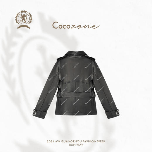 COCO ZONE “复古返潮” 英伦复古皮衣外套CC1C2298 商品图1