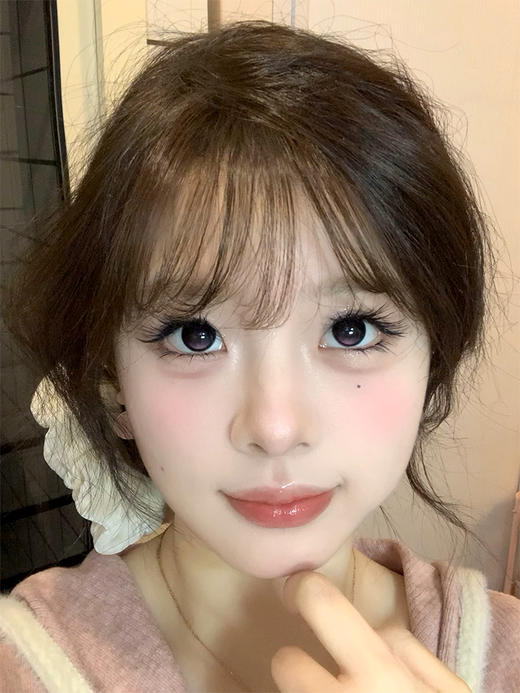 KiraFairy旗下 | 砂糖粉底&红糖鸽血  14.5mm白狮参考着色大直径  | 日抛 一盒10片装 商品图3