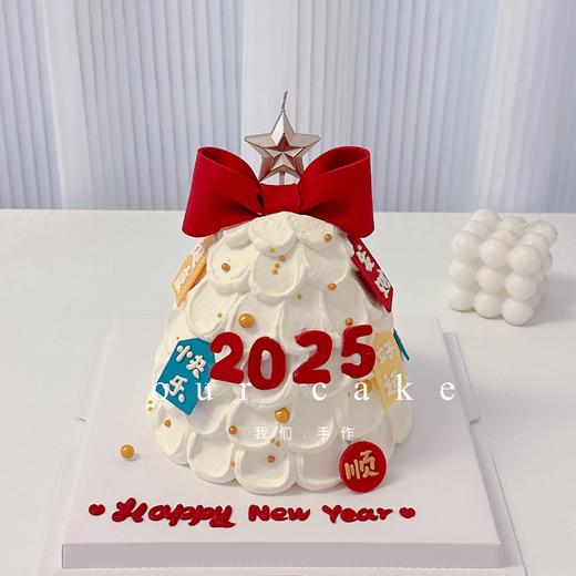 新年元旦蝴蝶结蛋糕-低糖处理无添加 商品图0