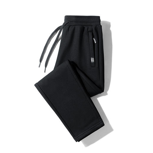 丁摩 春秋运动休闲裤男士纯棉男款卫裤秋季宽松裤子大码直筒长裤子男4ZF-708 商品图3