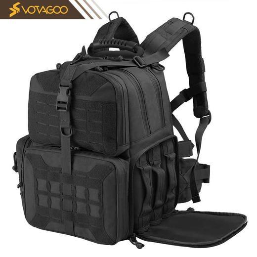 【多袋 多容量 MOLLE系统】户外登山旅行背包 含3个可单独拆卸配件包ds（dq） 商品图1