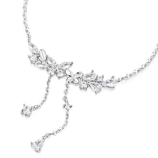 卡蒂罗/KADER 捕梦蝴蝶项链 接住招财的蝴蝶玄学！星光蝴蝶闪闪蝶舞轻奢小众流苏拼接链 甜美可爱 925银 商品图2